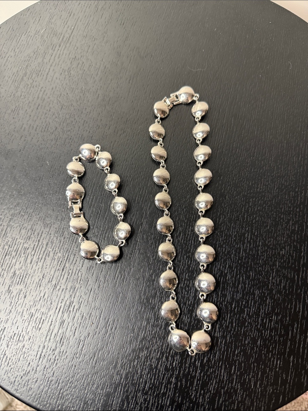 Sparkling  Tennis Necklace/Choker & Bracelet Set - Picture 5 of 7